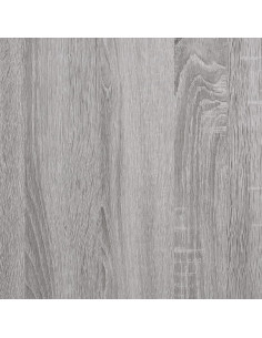 Comodino Grigio Sonoma 40x40x66 cm in Legno Multistrato