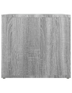 Comodino Grigio Sonoma 41x40x36 cm in Legno Multistrato