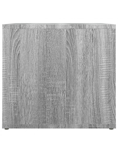 Comodino Grigio Sonoma 41x40x36 cm in Legno Multistrato