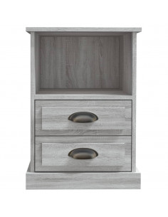 Comodino Grigio Sonoma 43x36x60 cm