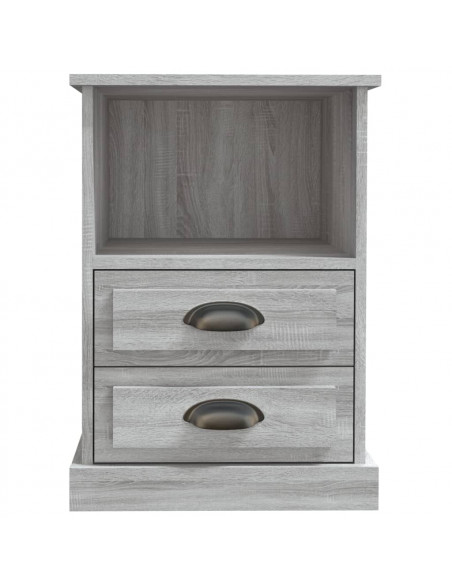 Comodino Grigio Sonoma 43x36x60 cm