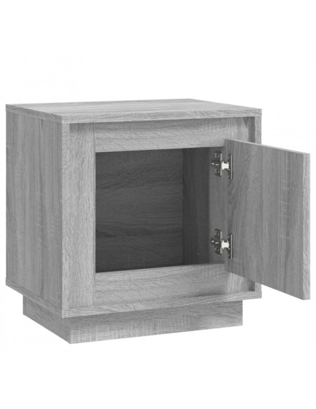 Comodino Grigio Sonoma 44x35x45 cm in Legno Multistrato