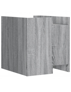 Comodino Grigio Sonoma 45x50x50 cm in Truciolato