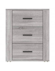 Comodino Grigio Sonoma 50x36x60 cm in Legno Multistrato