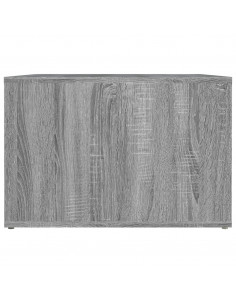 Comodino Grigio Sonoma 57x55x36 cm in Legno Multistrato