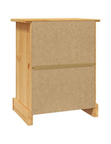 Comodino in Legno di Pino Messicano Corona Range 53x39x66 cm