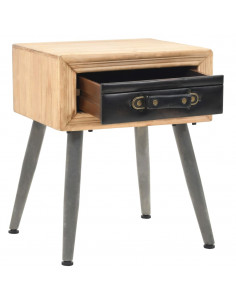 Comodino in Legno Massello di Abete 43x38x50 cm