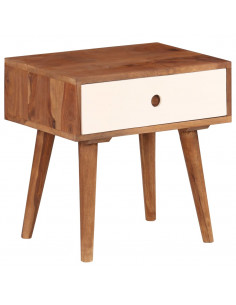 Comodino in Legno Massello di Sheesham 45x30x45 cm
