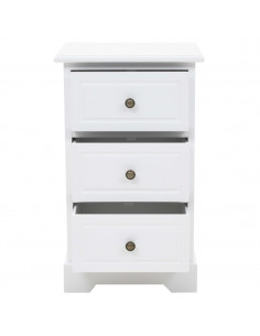 Comodino in MDF e Legno di Pino 35x32x59 cm