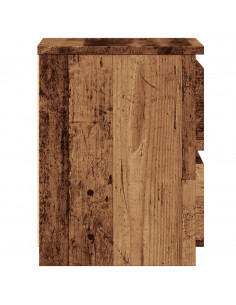 Comodino Legno Antico 30x30x40 cm in Legno Multistrato