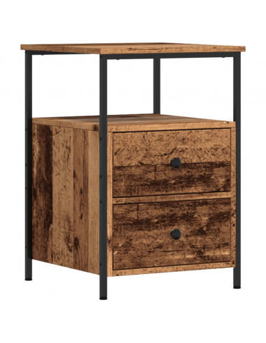 Comodino Legno Antico 34x35,5x50 cm in Legno Multistrato