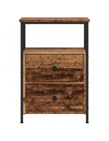 Comodino Legno Antico 34x35,5x50 cm in Legno Multistrato