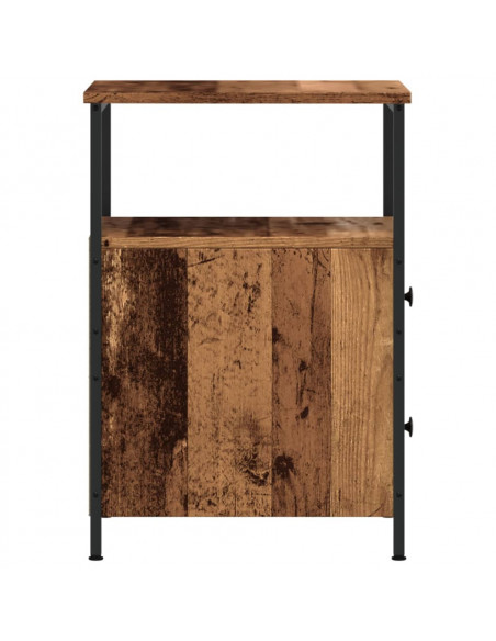 Comodino Legno Antico 34x35,5x50 cm in Legno Multistrato