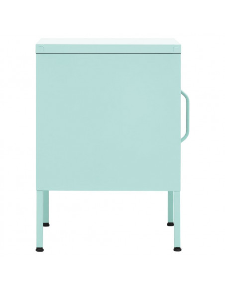 Comodino Menta 35x35x51 cm in Acciaio