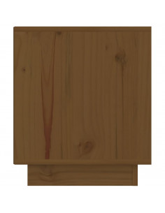 Comodino Miele 40x34x40 cm in Legno Massello di Pino