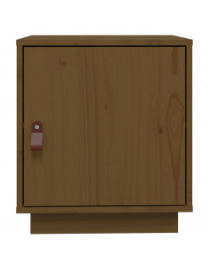 Comodino Miele 40x34x45 cm in Legno Massello di Pino