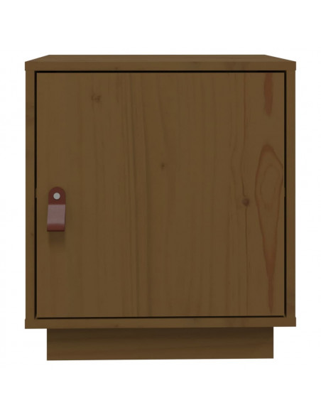Comodino Miele 40x34x45 cm in Legno Massello di Pino