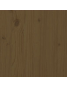Comodino Miele 79,5x38x65,5 cm in Legno Massello di Pino