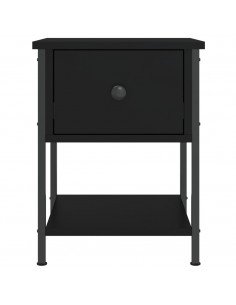 Comodino Nero 34x35,5x45 cm in Legno Multistrato