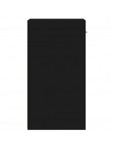 Comodino Nero 35x34x65 cm in Legno Multistrato