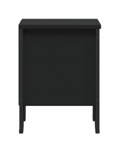 Comodino Nero 40x30x40 cm in Legno Multistrato