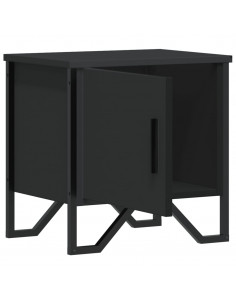 Comodino Nero 40x30x40 cm in Legno Multistrato