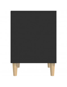 Comodino Nero 40x35x50 cm in Legno Multistrato