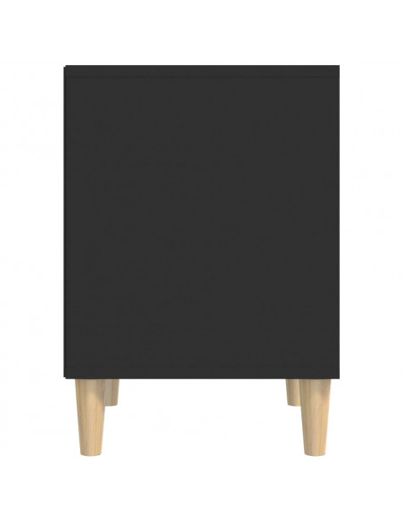 Comodino Nero 40x35x50 cm in Legno Multistrato