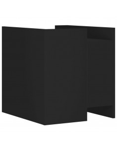 Comodino Nero 45x50x50 cm in Legno Multistrato