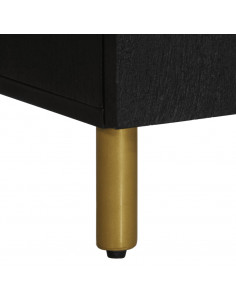 Comodino Nero 50x33x60 cm in Legno Multistrato