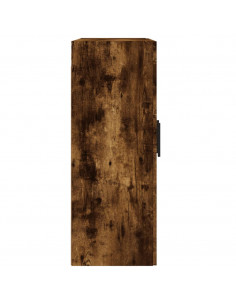 Armadietti a Parete 2 pz Rovere Fumo in Legno Multistrato 2