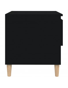 Comodino Nero 50x46x50 cm in Legno Multistrato