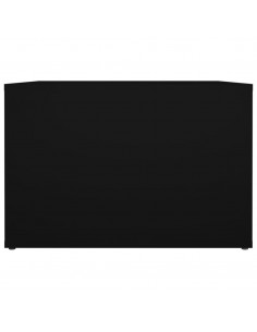 Comodino Nero 57x55x36 cm in Legno Multistrato