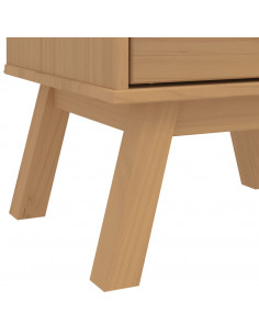 Comodino OLDEN Marrone in Legno Massello di Pino