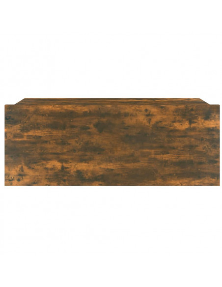 Comodino Pensile Rovere Fumo 40x30x15 cm in Legno Multistrato
