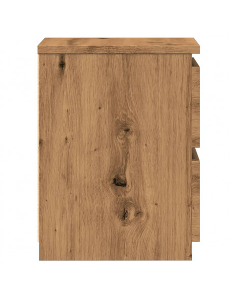 Comodino Rovere Artigianale 30x30x40 cm in Legno Multistrato