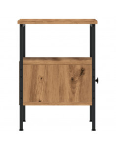 Comodino Rovere Artigianale 34x36x50 cm in Legno Multistrato