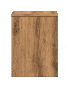 Comodino Rovere Artigianale 40x30x40 cm in Legno Multistrato