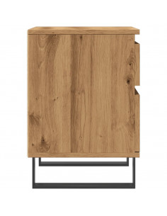 Comodino Rovere Artigianale 40x35x50 cm in Legno Multistrato