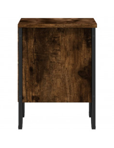 Comodino Rovere Fumo 2pz 40x30x40 cm in Truciolato