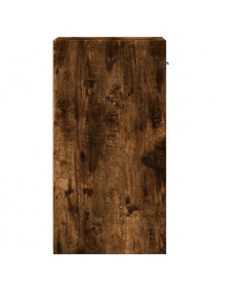 Comodino Rovere Fumo 35x34x65 cm in Legno Multistrato