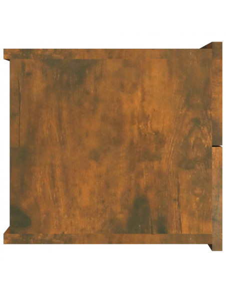 Comodino Rovere Fumo 40x30x30 cm Legno Multistrato