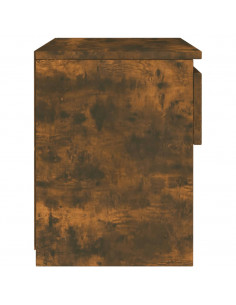 Comodino Rovere Fumo 40x30x39 cm Legno Ingegnerizzato