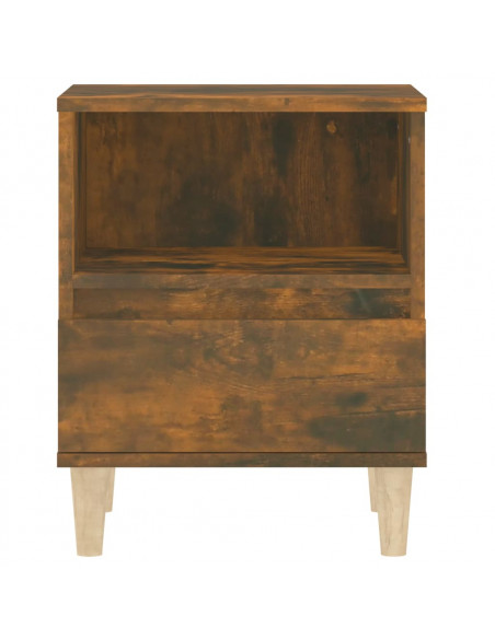 Comodino Rovere Fumo 40x35x50 cm