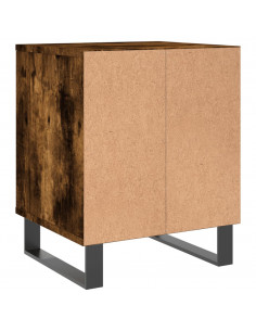 Comodino Rovere Fumo 40x35x50 cm in Legno Multistrato