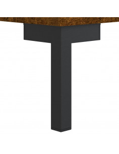 Comodino Rovere Fumo 40x40x50 cm in Legno Multistrato