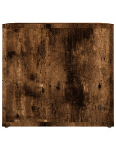 Comodino Rovere Fumo 41x40x36 cm in Legno Multistrato