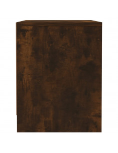 Comodino Rovere Fumo 45x34x44,5 cm in Truciolato