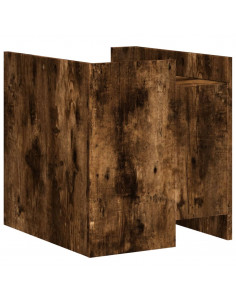 Comodino Rovere Fumo 45x50x50 cm in Truciolato