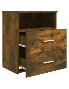 Comodino Rovere Fumo 50x32x60 cm